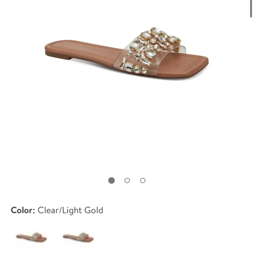Thalia Sodi Gold Embellished Sandals Sleek Design